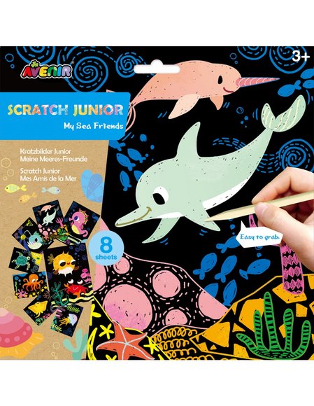 HMHB Avenir Βιβλίο Scratch Junior-my Sea Friends - ΠΟΛΥΧΡΩΜΟ