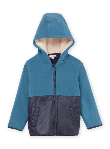 DPAM Παιδική Μακρυμάνικη Ζακέτα για Αγόρια Fleece Blue - ΠΡΑΣΙΝΟ