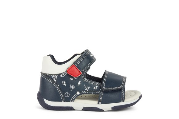 Βρεφικά Παπούτσια GEOX για Αγόρια Sandal Tapuz Navy/Red - ΜΠΛΕ