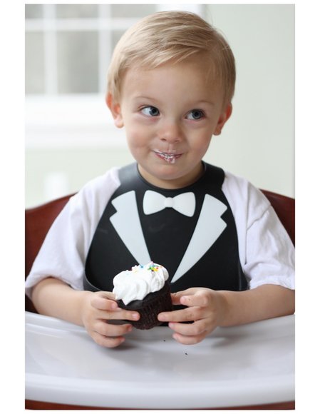 Βρεφική Σαλιάρα Make my Day για Αγόρια - Black/White Tux - ΜΑΥΡΟ φωτογραφία