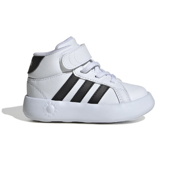 Βρεφικά Παπούτσια Adidas Grand Court Mid για Αγόρια Black - ΛΕΥΚΟ