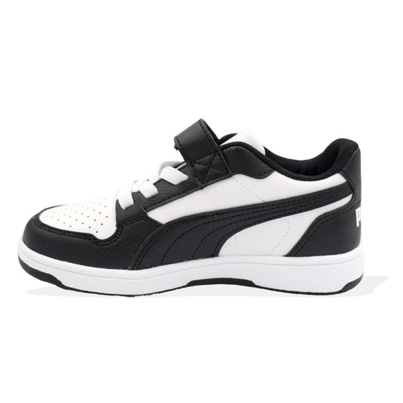 Παιδικά Παπούτσια Puma Rebound Black/White (Μεγέθη 28-35) - ΜΑΥΡΟ φωτογραφία