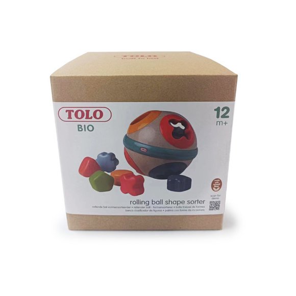 Βρεφική Μπάλα με σχήματα-κουδουνίστρες Tolo Toys - ΠΟΛΥΧΡΩΜΟ φωτογραφία