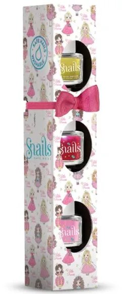 SNAILS Σετ Παιδικά Βερνίκια Νυχιών Snails για Κορίτσια Little Princess 3 τμχ - ΠΟΛΥΧΡΩΜΟ